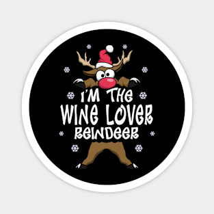 I’m The Wine Lover Reindeer, Funny Wine Lover Christmas Gift Magnet